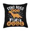 Dino Nuggets Enthusiast Dinosaur Chicken Delight Dino Nugs Throw Pillow