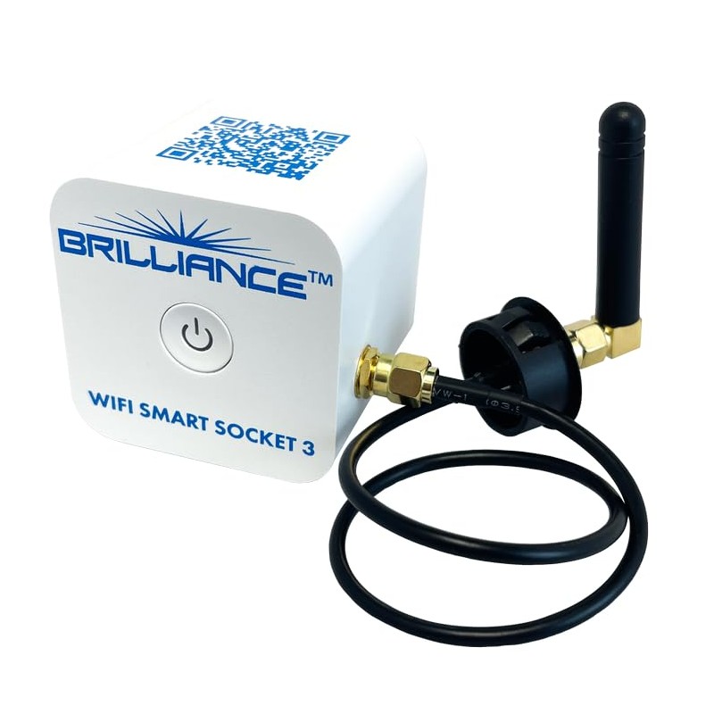 SPW Brilliance WiFi-Smart-Socket-3 LED WiFi Smart Socket - App Control/Alexa
