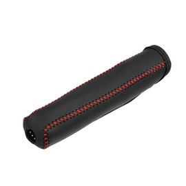 X AUTOHAUX Car Interior Handbrake Cover with Red Thread Replacement