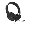 Multimedia Headset with ANC & Noise Cancelling Boom Mic -Black