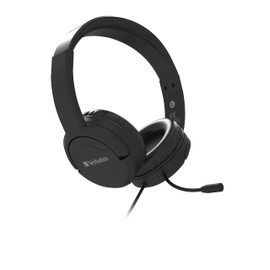Multimedia Headset with ANC & Noise Cancelling Boom Mic -Black