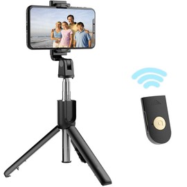 axGear Selfie Stick Tripod Stand with Bluetooth Wireless Remote Extendable Phone Holder