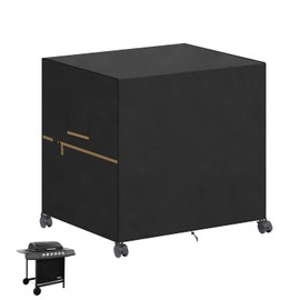 VANSHEIM Tarpaulin Grill Cover for Gas Grill Cover, Table Cover for Keter Unity, Tarpaulin Kitchen Trolley Waterproof Grill Cover for Weber Grills 90 x 65 x 90 cm