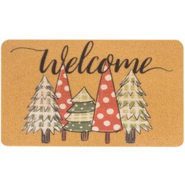 NociHah Christmas Decor Christmas-Doormats-Floor-Mats Anti-Slip Christmas-Welcome Door-Mats Christmas-Tree-Front-Doormat for Indoor Outdoor Home Garden 17x29 Inch