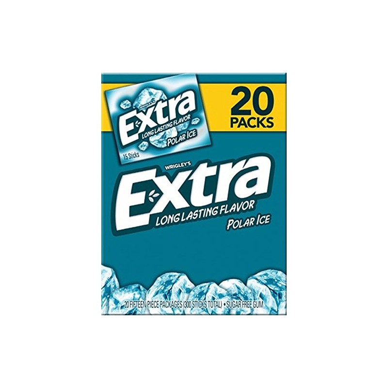 Wrigley's Extra Polar Ice Gum, 20 Pack/15 Count