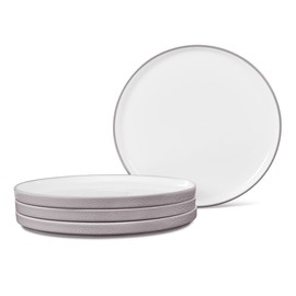 Noritake ColorTex Stone Taupe 6" Stax Appetizer/Dessert Plates, Set of 4