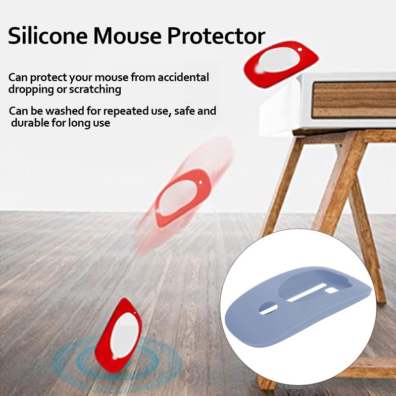 ASHATA Funda de Silicona para Magic Mouse 1/2, Protector de