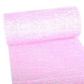 Dekoweb® Table Runner - Table Runner - Table Decoration - Pale Pink - 30 cm Width - 15 m Length - 54-300-15-033