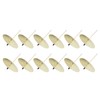 12pcs Candle Plate Iron Material 7x6.5cm/2.8x2.6in Gold Stable Reliable Decorative