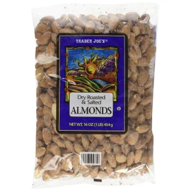 Trader Joe's Dry Roasted & Salted Almonds, Packaging May Differ - PACK OF 2