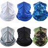 6 Pieces 6 Pieces Summer Face Mask for Men UV