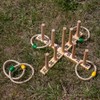 Woodside Garden Quoits Ring Toss Game, Outdoor Family Lawn Fun,