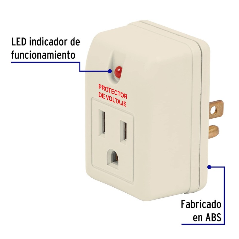 Volteck AD-270, Adaptador con supresor de picos 270 joules