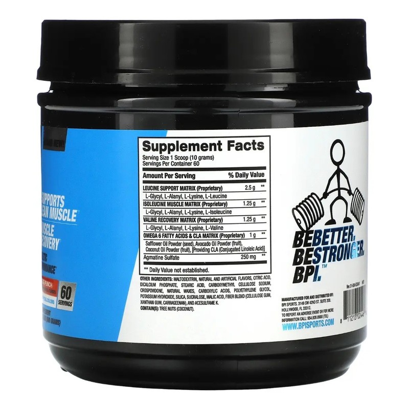 BPI Sports Aminoácidos Best BCAA Ponche 60 Porciones