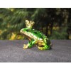 Globe Frog Prince Trinket Box Bejeweled Rhinestone Enamel Metal Magnetic