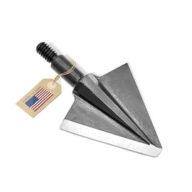 Vantage Point Archery VPA 1 1/8" 2 Blade 150 Grain Right Single Bevel Broadhead, Screw-in, 1045 Carbon Tool Steel 50-52 Rockwell, 3 Pack, Made in The USA