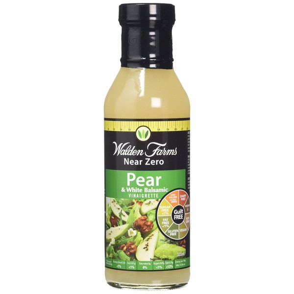 Walden Farms Calorie Free Dressing, Pear/White Balsamic, 12 Ounce