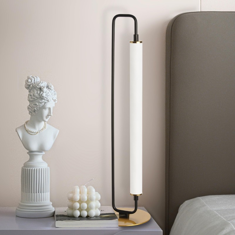 Dainolite Freya 1 Light LED Table Lamp Aged Brass