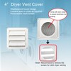 JPFLAEYX Dryer Vent Kit 4 Inch with Metal Bird Guard,