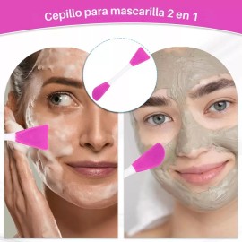 Veraly 4 Piezas Brocha Silicona Aplicar Mascarillas Skin Care Crema