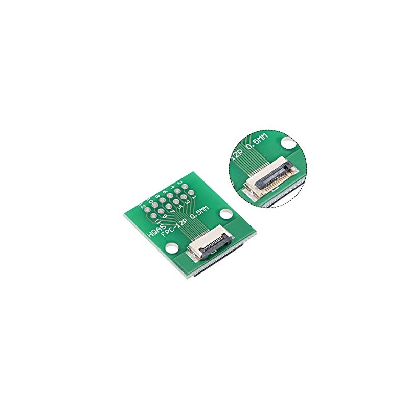 uxcell FFC FPC 12 Pin 0.5mm 1mm Pitch to DIP