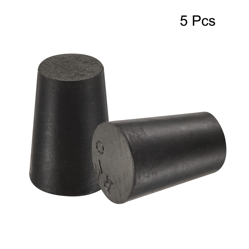 sourcing map Pack of 5 Tapered Rubber Caps 13 mm
