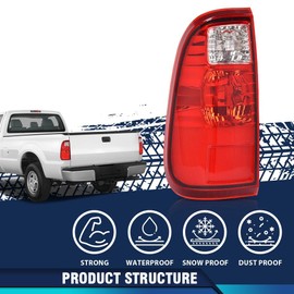 PIT66 Tail Lights Compatible with Ford F250 F350 F450 F550 Super Duty 2008-2016 Rear Brake Lamps Accessories Drive & Passenger Side，BC3Z13404A, BC3Z13405A, FO2801208, FO2800208