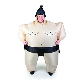 Funtime Gifts PT8200SU Sumo Inflatable Costume, Adults, Multicoloured, One Size