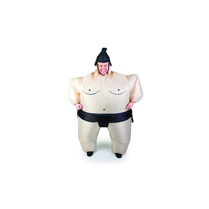 Funtime Gifts PT8200SU Sumo Inflatable Costume, Adults, Multicoloured, One Size