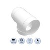 H&C VENT Plastic Pipe | T Stucco Plastic | 100