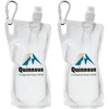 Quinnsus 2-Pack 1L Collapsible Water Bottles, 33oz BPA-Free Reusable Plastic