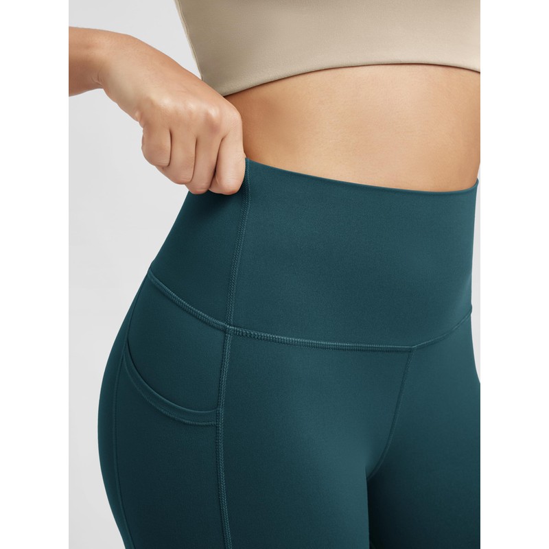 ODODOS Women's High Waist Lounge Yoga Shorts with Pockets, 10"