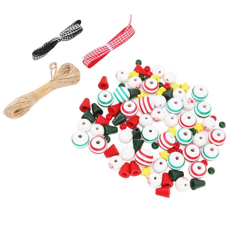 Christmas Bead Decoration Kit DIY Ornament Set Tree Hanging Decor