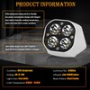OICCTBF Upgrade LED Headlight Kit with White Cover,Plug N Play
