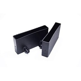 Husseinbolt New replacement 60-64mm side rail bed slat holders/caps (Model B End) for single, double, king and queen size beds frame (Pack of 18 caps)