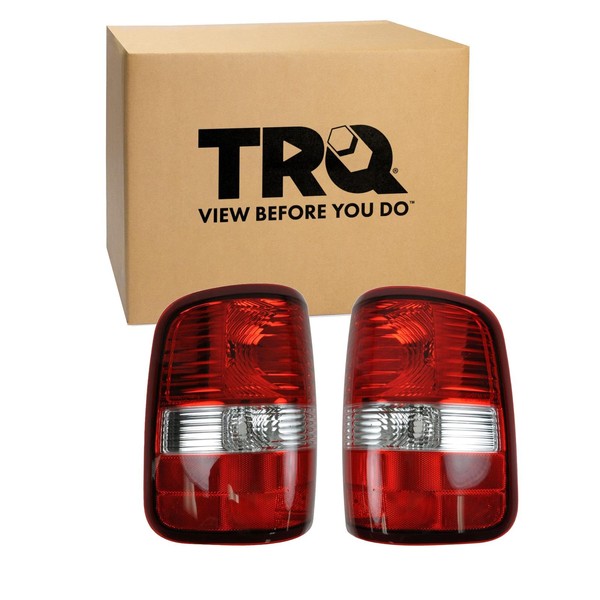 TRQ Driver & Passenger Side Rear Tail Lights Set Compatible