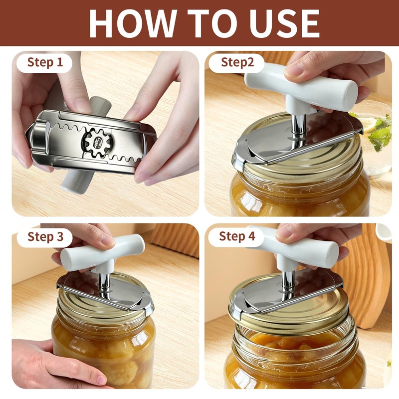Piopiocoing Jar Opener For Seniors with Arthriti Can Opener For