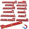 Magnetic Tool Box Labels, 12 PCS 3D Raised Toolbox Drawer