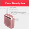 Portable Voice Amplifier with Wired Microphone Headset Rechargeable PA System