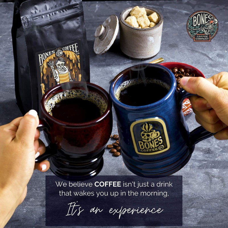 Bones Coffee Company Salted Caramel Coffee Beans (Whole Bean Coffee)