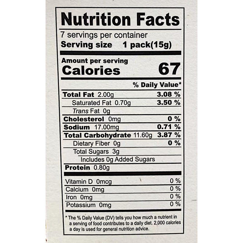 Black Pepper Rice Crackers, Traditional Snack, 3.7 Oz,2-Pack