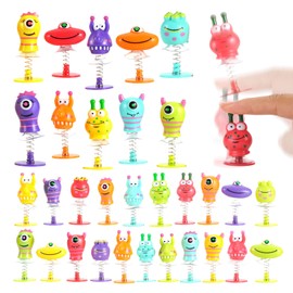 PowerTRC 120 Pcs Jumping Popper Toys Big Eye Monster Spring Launchers Pop Up Bouncing Party Favors for Toddlers Birthday Bulk Goodie Bags Stuffers, School Prizes Classroom Rewards Gifts Bag Toys