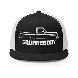 JG Infinite 1987 Silverado C10 Chevy Truck hat for Square Body Pickup Owners 5 Panel Trucker Cap