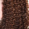 ZCMYVINND Highlight P430 Kinky Curly Human Hair Bundles Chocolate Brown