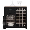 Ameriwood Home Carver Bar Cabinet, Black