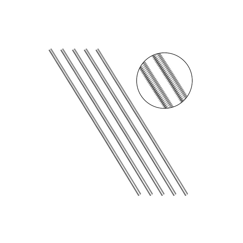 Niooliuk Pack of 5 304 Stainless Steel M6-1.0 Fully All