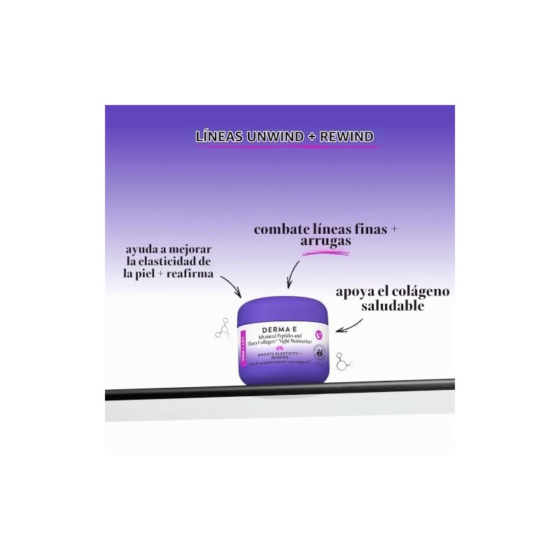 Derma-E Advanced Peptides and Flora-Collagen Night Moisturizer Unisex Moisturizer 2