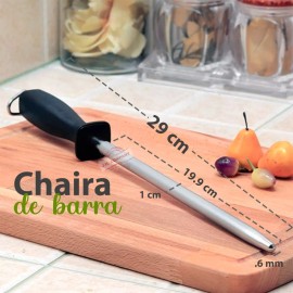 J.H. Company Chaira Redonda 12 Pulgadas Afilador Cuchillos Cocina C477