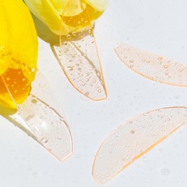 Lomansa Wimpernlifting Pads, Lash Lifting Pads, Nur für Perming Nr. 1, Ultradünn und Klebrig, Mehrfach Verwendbar als Augenklappen oder Wimpernliftband für den Salon(Orange)