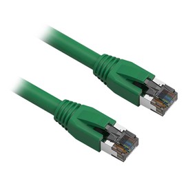 Cat.8 S/FTP Ethernet Network Cable 2GHz 40G Green (25ft)